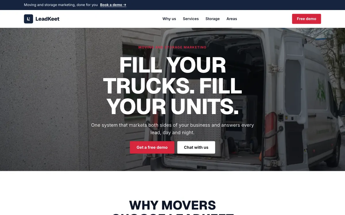 The Clocktower moving company website template (opens in a new tab)